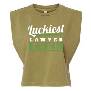 Luckiest Lawyer Ever St Patricks Day Paddys Day Gift Garment-Dyed Women's Muscle Tee