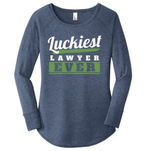 Luckiest Lawyer Ever St Patricks Day Paddys Day Gift Women's Perfect Tri Tunic Long Sleeve Shirt