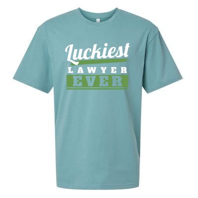 Luckiest Lawyer Ever St Patricks Day Paddys Day Gift Sueded Cloud Jersey T-Shirt