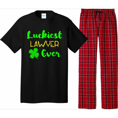 Luckiest Lawyer Ever St Patrick's Day Irish Attorney Legal Gift Pajama Set