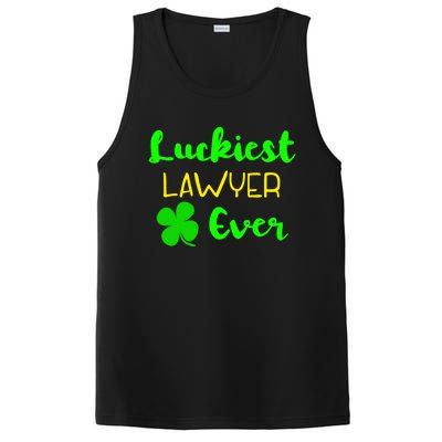 Luckiest Lawyer Ever St Patrick's Day Irish Attorney Legal Gift PosiCharge Competitor Tank