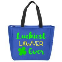 Luckiest Lawyer Ever St Patrick's Day Irish Attorney Legal Gift Zip Tote Bag