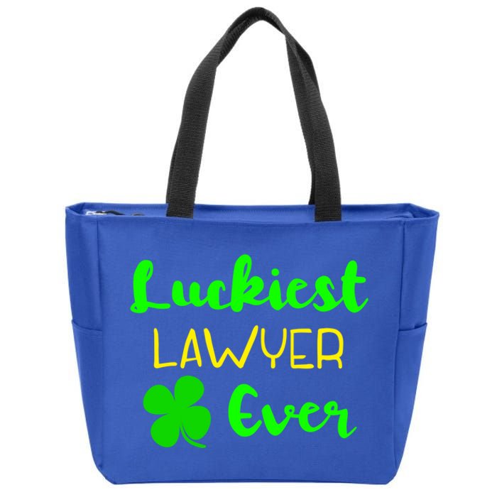 Luckiest Lawyer Ever St Patrick's Day Irish Attorney Legal Gift Zip Tote Bag