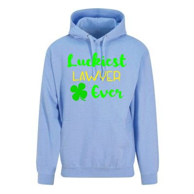 Luckiest Lawyer Ever St Patrick's Day Irish Attorney Legal Gift Unisex Surf Hoodie