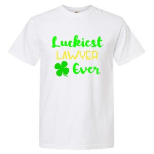 Luckiest Lawyer Ever St Patrick's Day Irish Attorney Legal Gift Garment-Dyed Heavyweight T-Shirt