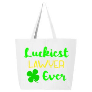 Luckiest Lawyer Ever St Patrick's Day Irish Attorney Legal Gift 25L Jumbo Tote