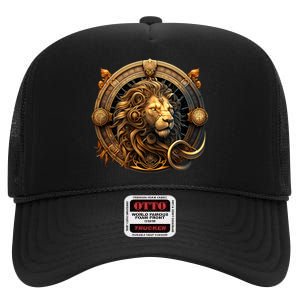 Leo High Crown Mesh Back Trucker Hat