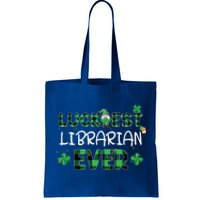 Luckiest Librarian Ever St Patricks Day Library Books Lover Gift Tote Bag