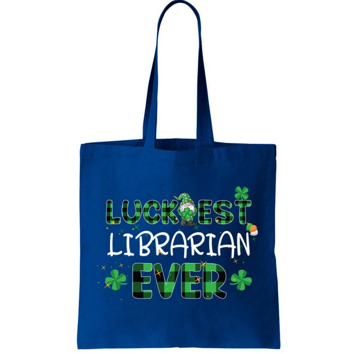 Luckiest Librarian Ever St Patricks Day Library Books Lover Gift Tote Bag