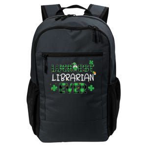 Luckiest Librarian Ever St Patricks Day Library Books Lover Gift Daily Commute Backpack