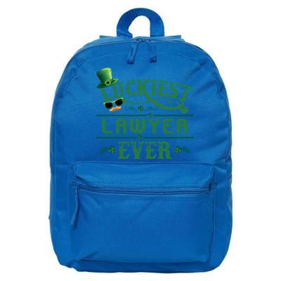 Luckiest Lawyer Ever Shamrock Leprechaun Hat St Patrick Day Gift 16 in Basic Backpack