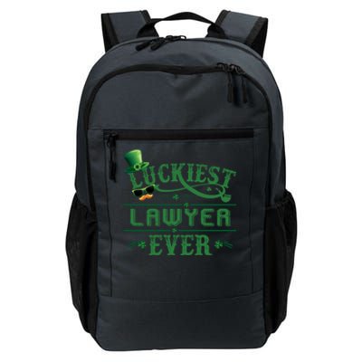 Luckiest Lawyer Ever Shamrock Leprechaun Hat St Patrick Day Gift Daily Commute Backpack