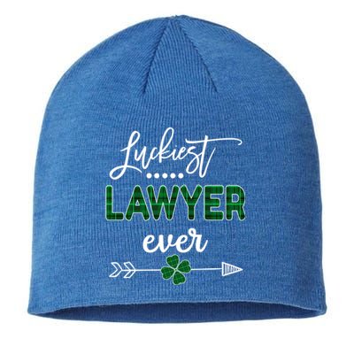 Luckiest Lawyer Ever Gift St Patricks Day Great Gift Sustainable Beanie