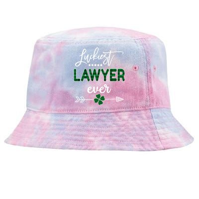 Luckiest Lawyer Ever Gift St Patricks Day Great Gift Tie-Dyed Bucket Hat