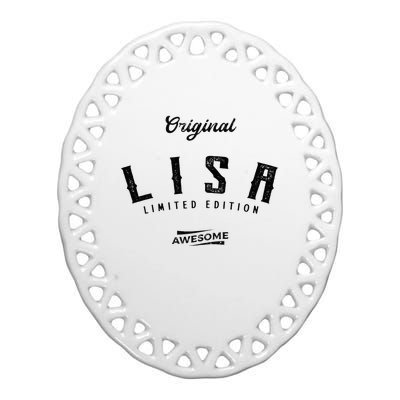 Lisa Limited Edition Ceramic Oval Ornament