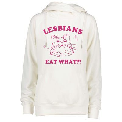 Lgbt Lesbians Eat What Womens Funnel Neck Pullover Hood