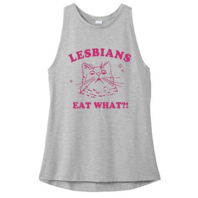 Lgbt Lesbians Eat What Ladies PosiCharge Tri-Blend Wicking Tank