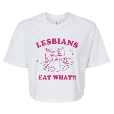 Lgbt Lesbians Eat What Bella+Canvas Jersey Crop Tee