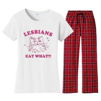 Lgbt Lesbians Eat What Women's Flannel Pajama Set