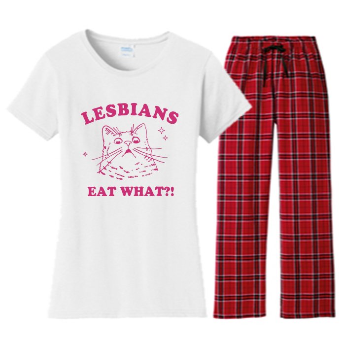 Lgbt Lesbians Eat What Women's Flannel Pajama Set