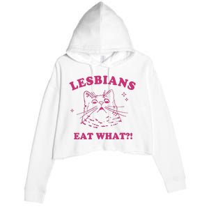 Lgbt Lesbians Eat What Crop Fleece Hoodie