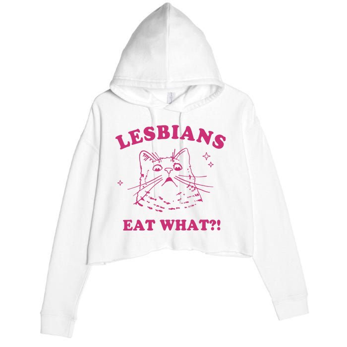 Lgbt Lesbians Eat What Crop Fleece Hoodie