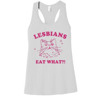 Lgbt Lesbians Eat What Women's Racerback Tank