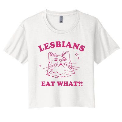 Lgbt Lesbians Eat What Women's Crop Top Tee