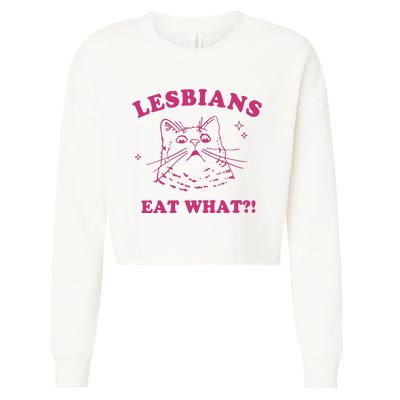 Lgbt Lesbians Eat What Cropped Pullover Crew