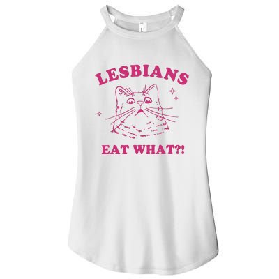 Lgbt Lesbians Eat What Women's Perfect Tri Rocker Tank