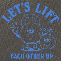 LetS Lift Each Other Up Cotton Canvas Backpack