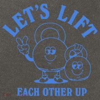 LetS Lift Each Other Up Cotton Canvas Backpack