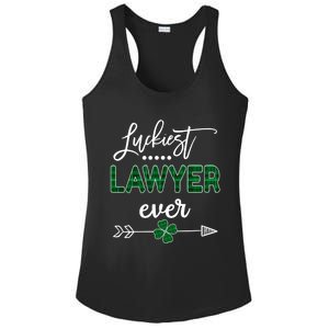 Luckiest Lawyer Ever Gift St Patricks Day Gift Ladies PosiCharge Competitor Racerback Tank