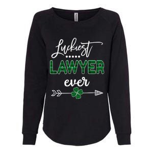 Luckiest Lawyer Ever Gift St Patricks Day Gift Womens California Wash Sweatshirt