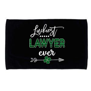 Luckiest Lawyer Ever Gift St Patricks Day Gift Microfiber Hand Towel