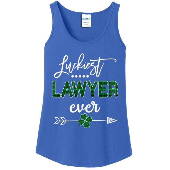 Luckiest Lawyer Ever Gift St Patricks Day Gift Ladies Essential Tank