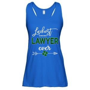 Luckiest Lawyer Ever Gift St Patricks Day Gift Ladies Essential Flowy Tank