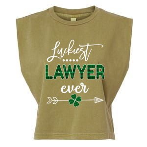 Luckiest Lawyer Ever Gift St Patricks Day Gift Garment-Dyed Women's Muscle Tee