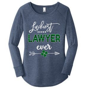 Luckiest Lawyer Ever Gift St Patricks Day Gift Women's Perfect Tri Tunic Long Sleeve Shirt