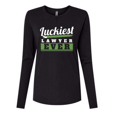 Luckiest Lawyer Ever St Patricks Day Paddys Day Cool Gift Womens Cotton Relaxed Long Sleeve T-Shirt