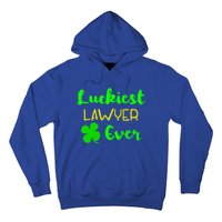 Luckiest Lawyer Ever St Patrick's Day Irish Attorney Legal Funny Gift Hoodie