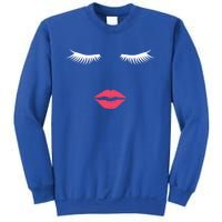 Lash Lady Eyelashes And Make Up Artist Gift For Beautician Cool Gift Sweatshirt