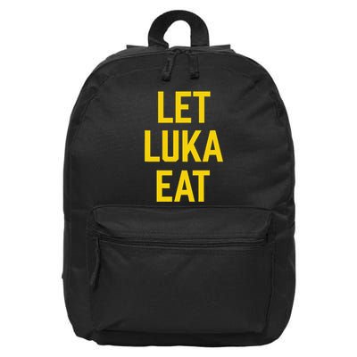 Let Luka Eat Funny Fat Luka 16 in Basic Backpack