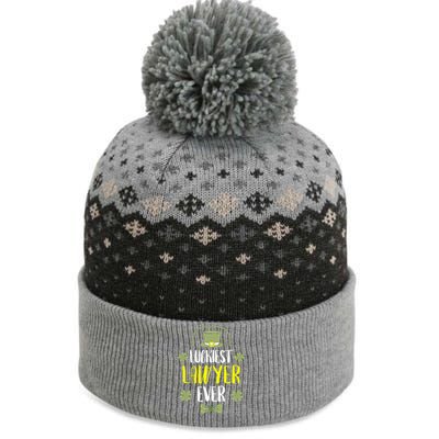 Luckiest Lawyer Ever St Patrick's Day Lawyers Gift The Baniff Cuffed Pom Beanie