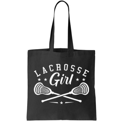 Lacrosse Lover Funny Lacrosse Girl LAX Lacrosse Fan Tote Bag