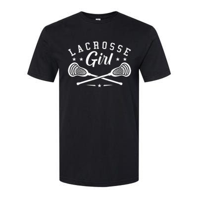 Lacrosse Lover Funny Lacrosse Girl LAX Lacrosse Fan Softstyle CVC T-Shirt