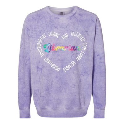 Librarian Librarian Funny Colorblast Crewneck Sweatshirt