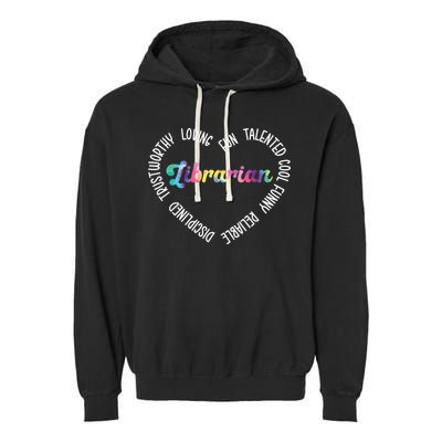 Librarian Librarian Funny Garment-Dyed Fleece Hoodie
