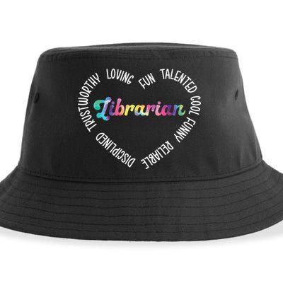 Librarian Librarian Funny Sustainable Bucket Hat