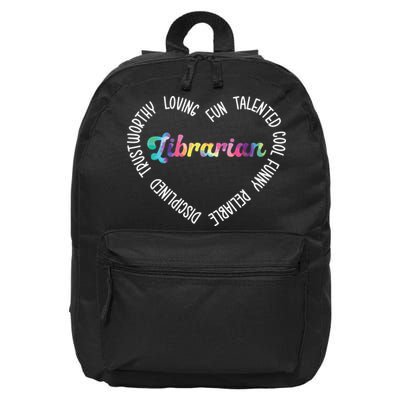 Librarian Librarian Funny 16 in Basic Backpack